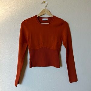 Babaton never worn Orange long sleeve